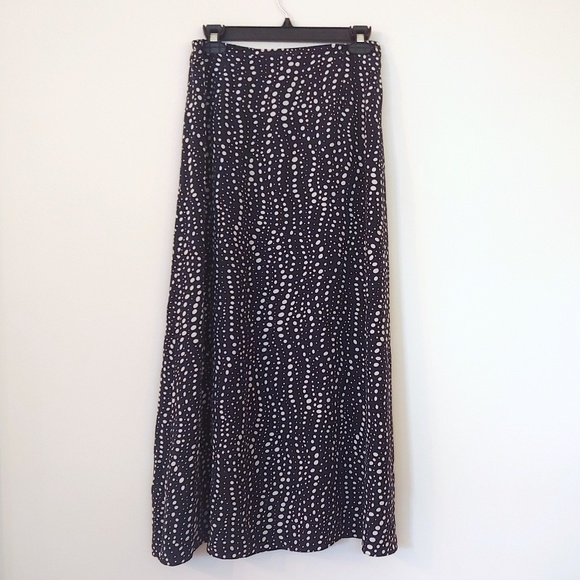 Judith Hart Vintage Silk Polka Dot Maxi Skirt - Picture 1 of 2